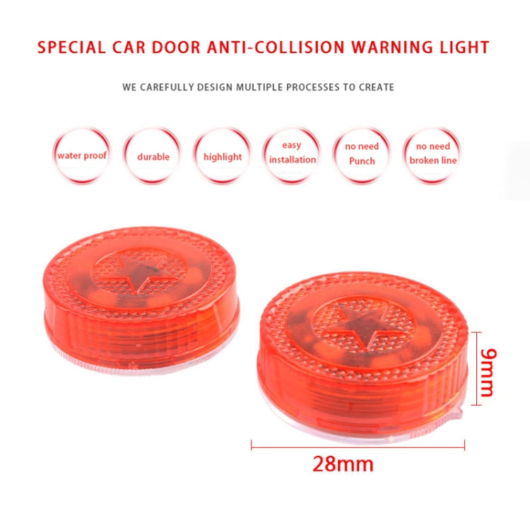 Lampada stroboscopica magnetica per portiera auto 2 pezzi