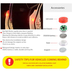 Lampada stroboscopica magnetica per portiera auto 2 pezzi