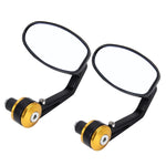 Supporto universale in ABS per specchietto retrovisore moto ovale