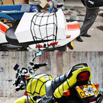 Rete fissa in nylon per moto con 6 ganci 30x30 cm