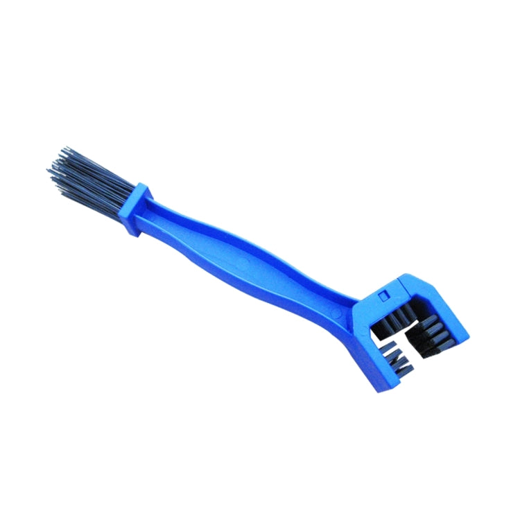 Spazzola nylon per pulizia catena bici e moto blu