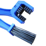 Spazzola nylon per pulizia catena bici e moto blu