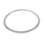 Anello decorativo volante in alluminio con diamanti per Audi