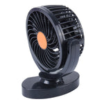 Mini ventilatore per auto 6W 24V con rotazione 360° silenzioso