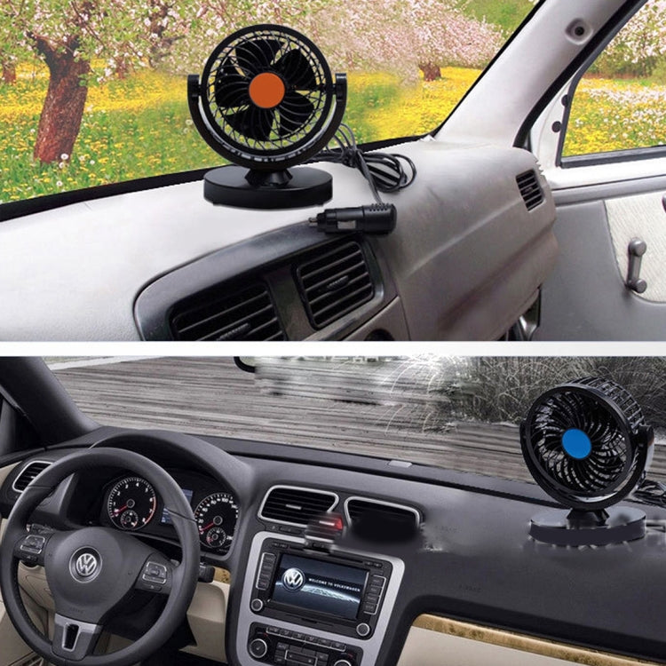 Mini ventilatore per auto 6W 24V con rotazione 360° silenzioso