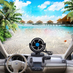 Mini ventilatore per auto 6W 24V con rotazione 360° silenzioso