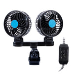 Mini ventilatore auto clip rotazione 360° 7W DC12V