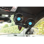 Mini ventilatore auto clip rotazione 360° 7W DC12V