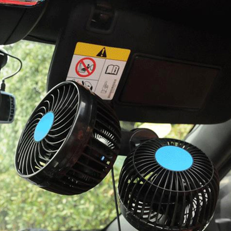 Mini ventilatore auto clip rotazione 360° 7W DC12V