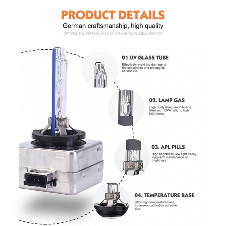 Lampadine HID D1R 35W 3800LM 8000K 12V per auto