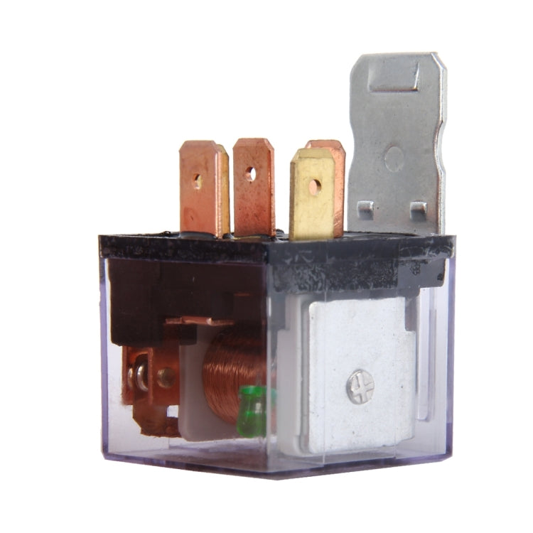 Relè impermeabile auto 12V 80A a cinque spine con spia