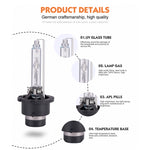 Lampadine HID D2S 35W 3800LM 6000K DC 12V per auto