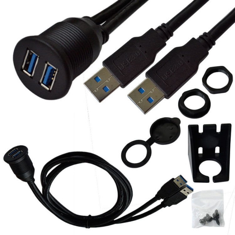 Cavo prolunga impermeabile USB 3.0 maschio-femmina 1m