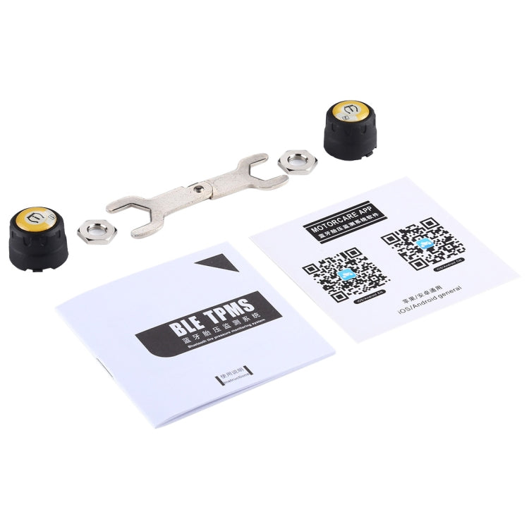 Sistema TPMS Bluetooth per monitoraggio pneumatici moto 2 sensori