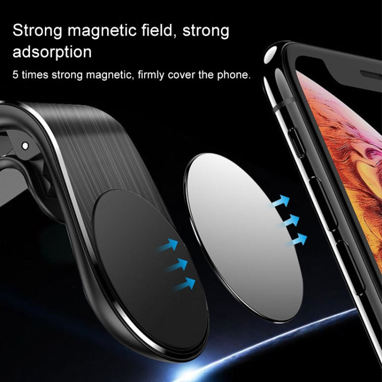 Staffa magnetica in metallo per telefono auto 3-7 pollici