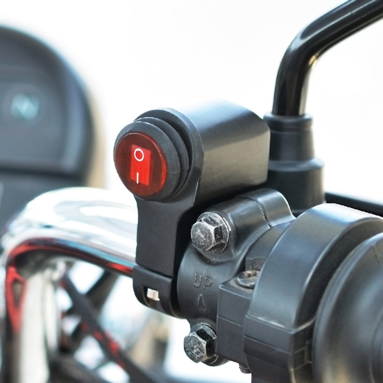 Interruttore flash singolo in lega di alluminio 12V per moto