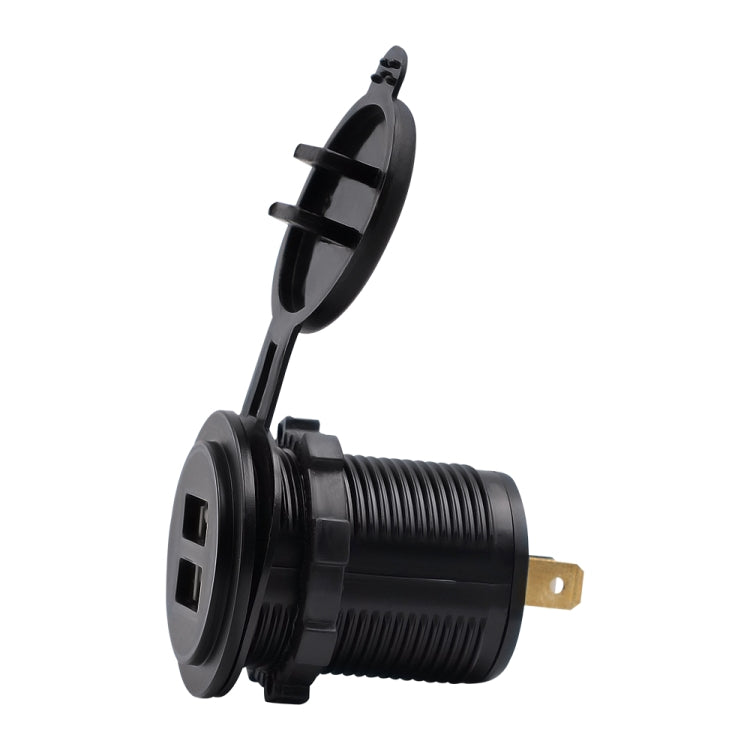 Caricabatteria auto doppio USB 5V 4.2A impermeabile IP66