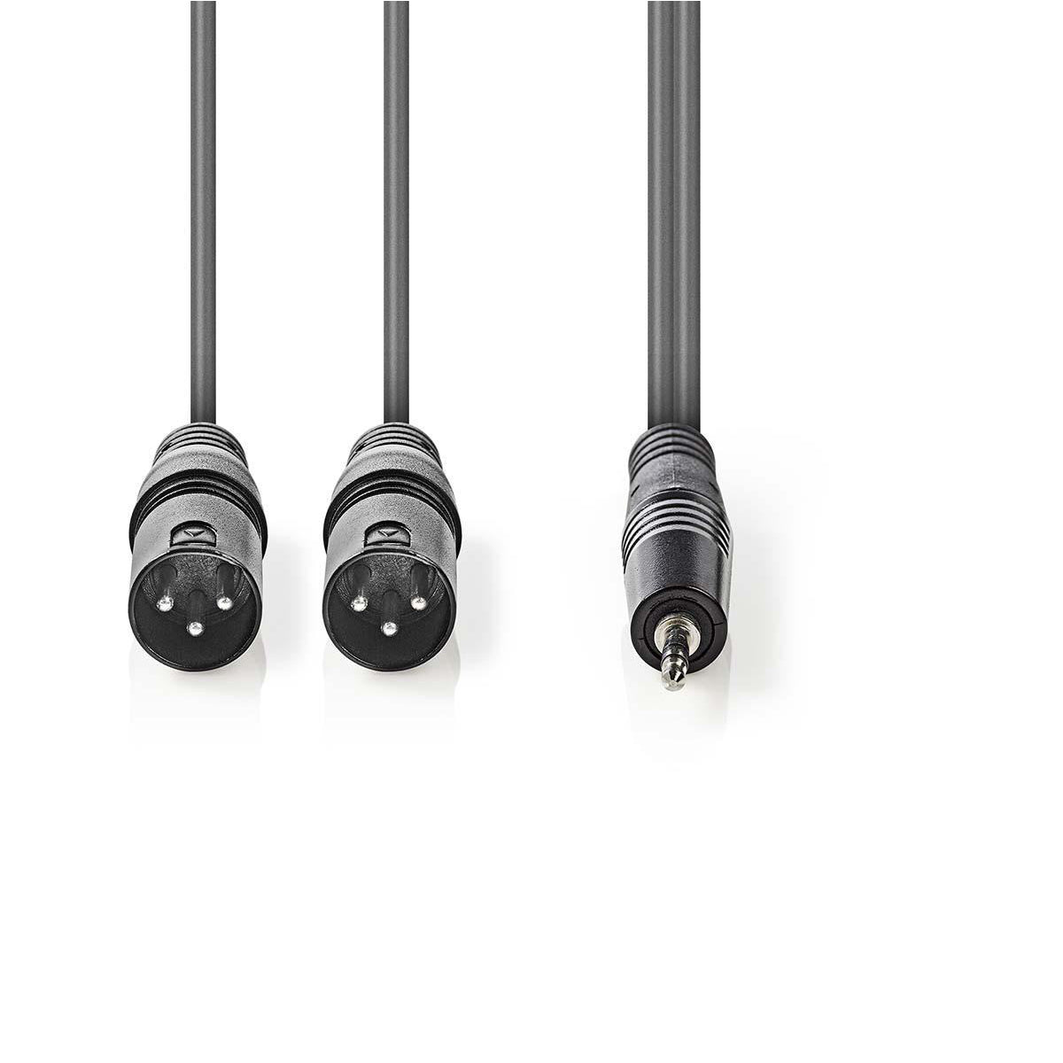 Cavo Audio XLR | 2x Maschio a 3 Pin XLR - Maschio da 3,5 mm | 3.0 m | Grigio COTH15310GY30 Codice EAN: 5412810295876 Cavo Audio XLR | 2x Maschio a 3 Pin XLR - Maschio da 3,5 mm | 3.0 m | Grigio COTH15310GY30 Codice EAN: 5412810295876