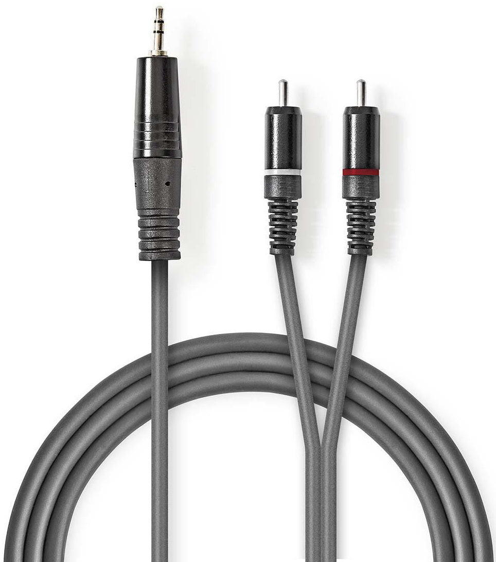 Cavo audio stereo 3,5mm maschio a 2x maschio RCA 3m