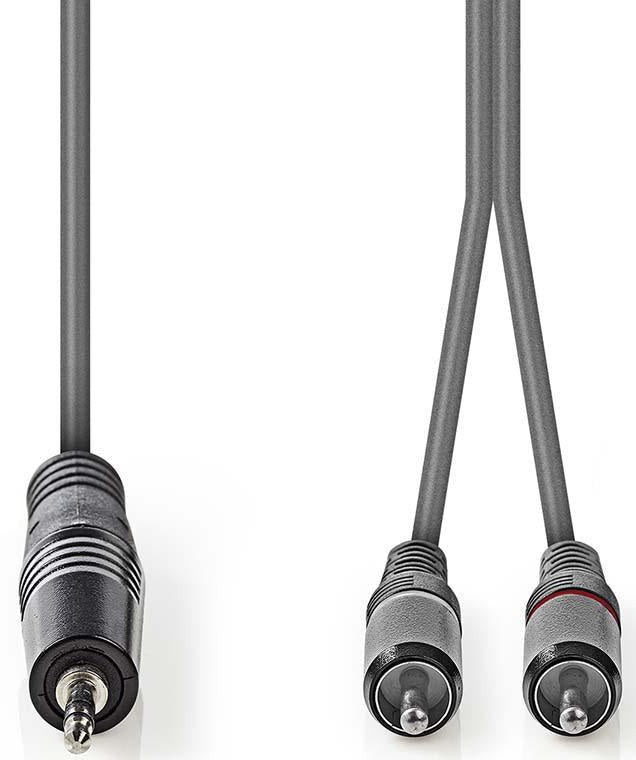Cavo audio stereo 3,5 mm maschio-2x maschio RCA 1.5m COTH22200GY15 5412810295203 ND9074