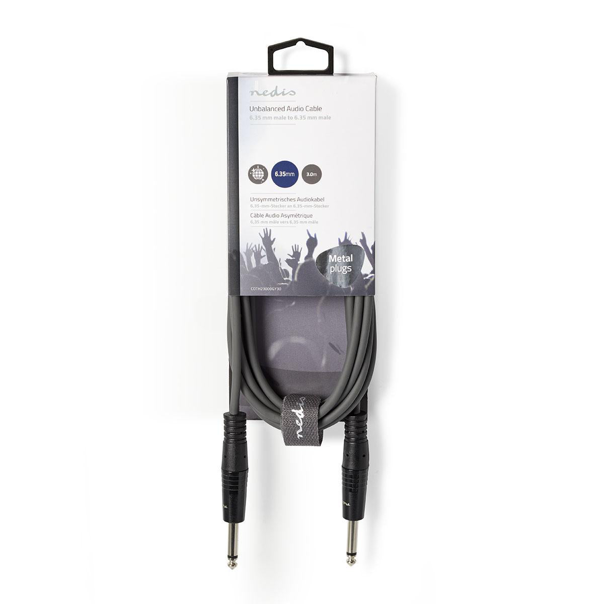 Cavo Audio Stereo | 2x Maschio da 6,35 mm - Maschio da 3,5 mm | 5,0 m | Grigio  COTH23200GY50 Codice EAN: 5412810295265