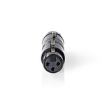 Accoppiatore XLR Nedis femmina-femmina 3 pin nero - immagine 2