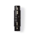 Accoppiatore XLR Nedis femmina-femmina 3 pin nero
