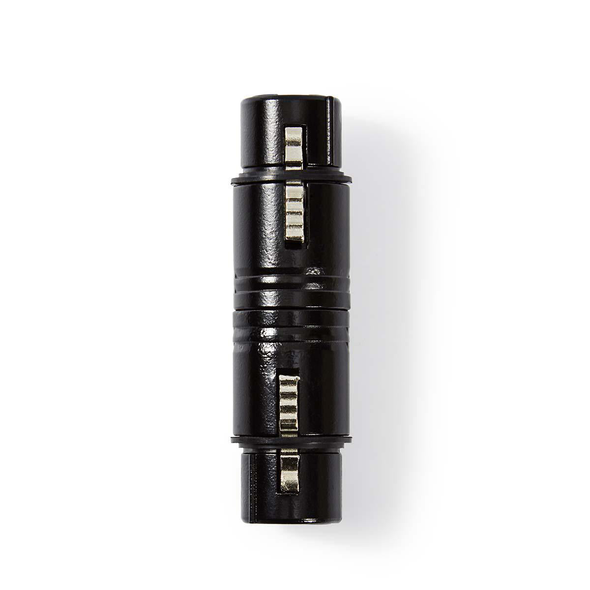 Accoppiatore XLR Nedis femmina-femmina 3 pin nero