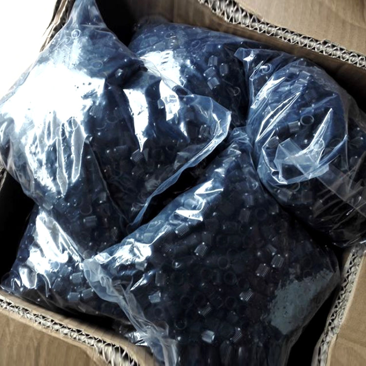 Tappo in gomma antipolvere per valvola 10 mm nero 200 pezzi