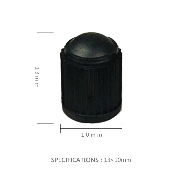Tappo in gomma antipolvere per valvola 10 mm nero 200 pezzi