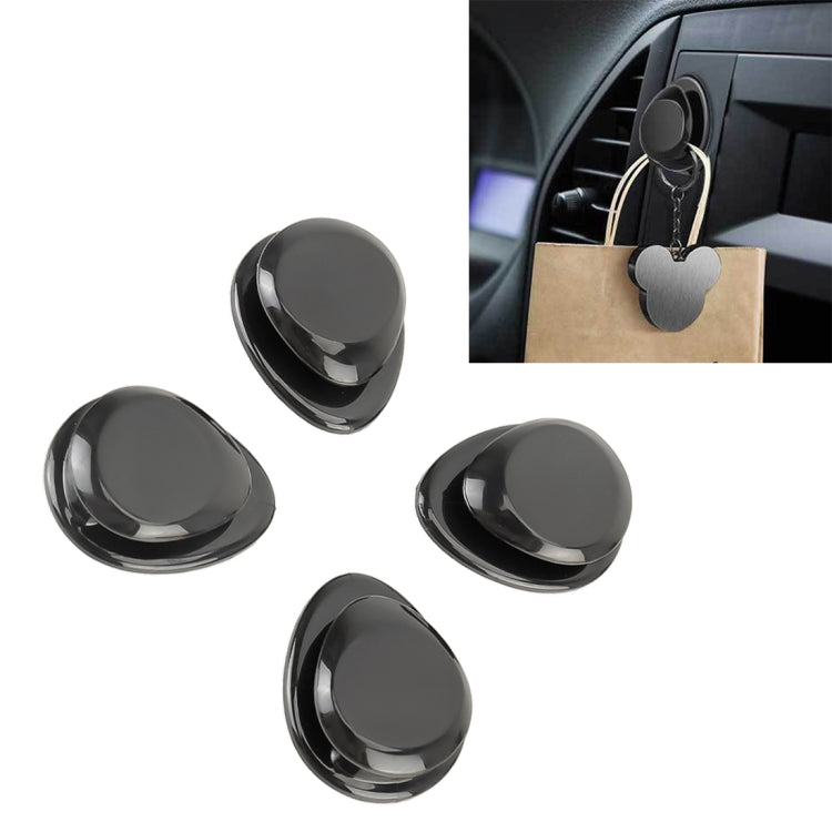 Ganci adesivi per borse da auto 4 pezzi in ABS