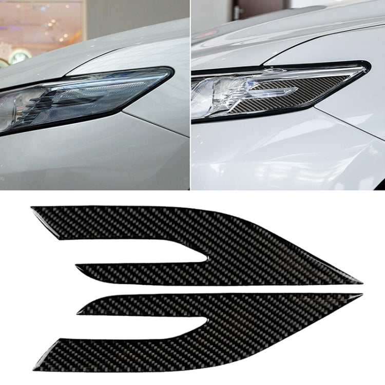 Adesivo fari in fibra di carbonio per Toyota Camry 2018-2019