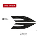 Adesivo fari in fibra di carbonio per Toyota Camry 2018-2019