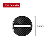 Adesivo logo volante in fibra di carbonio per Chevrolet Camaro