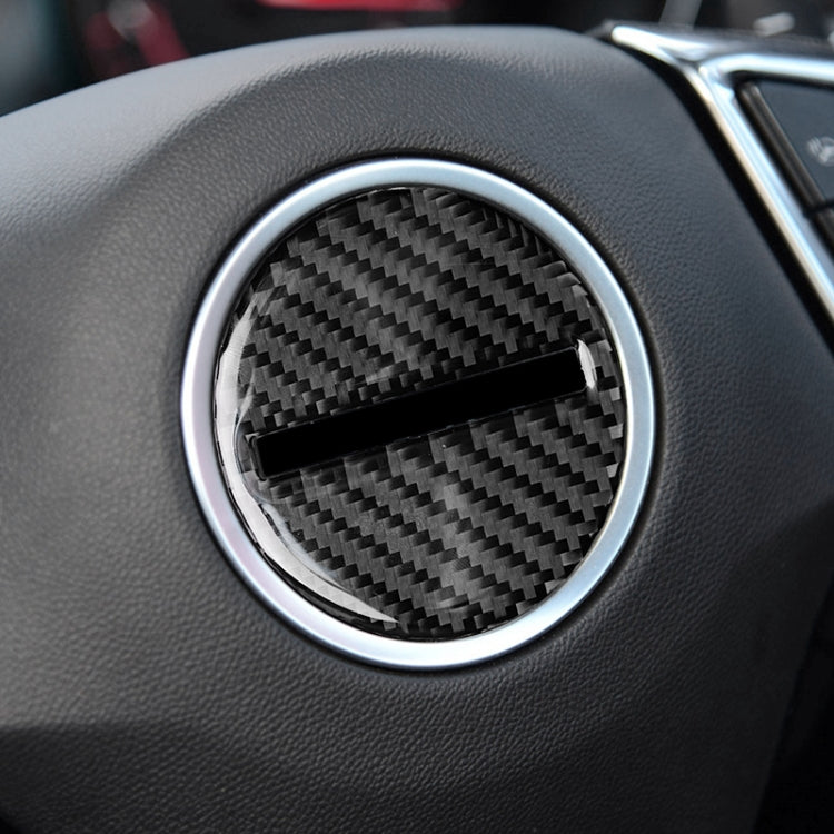 Adesivo logo volante in fibra di carbonio per Chevrolet Camaro