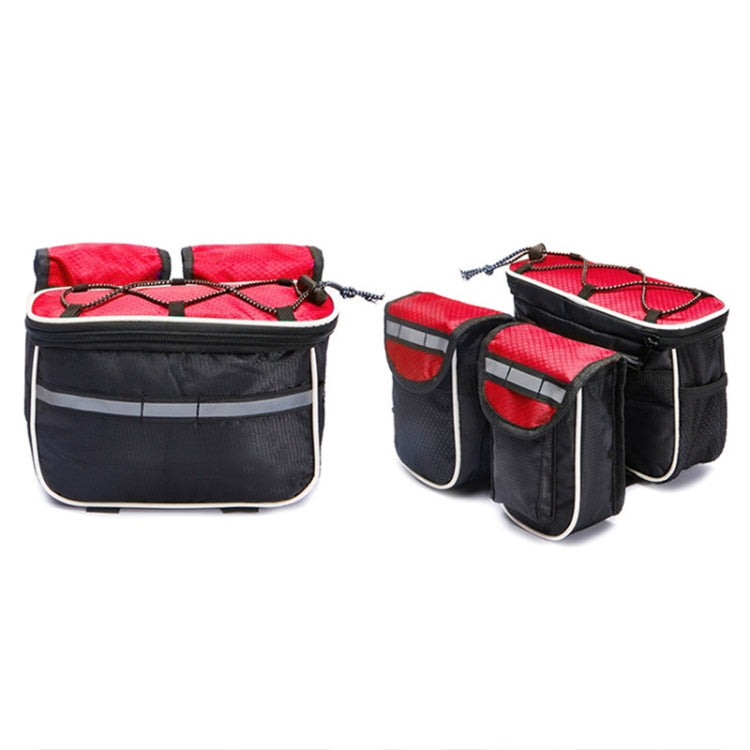 Borsa per manubrio bici con tasca porta telefono 20x17x8 cm