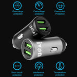 Mini caricabatteria da auto IVON CC26 doppia porta USB 5V 2.1A