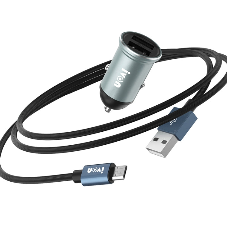 IVON CC37 caricabatteria auto doppio USB 15W 3.1A