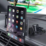 Supporto tablet auto con ventosa e vassoio in PVC