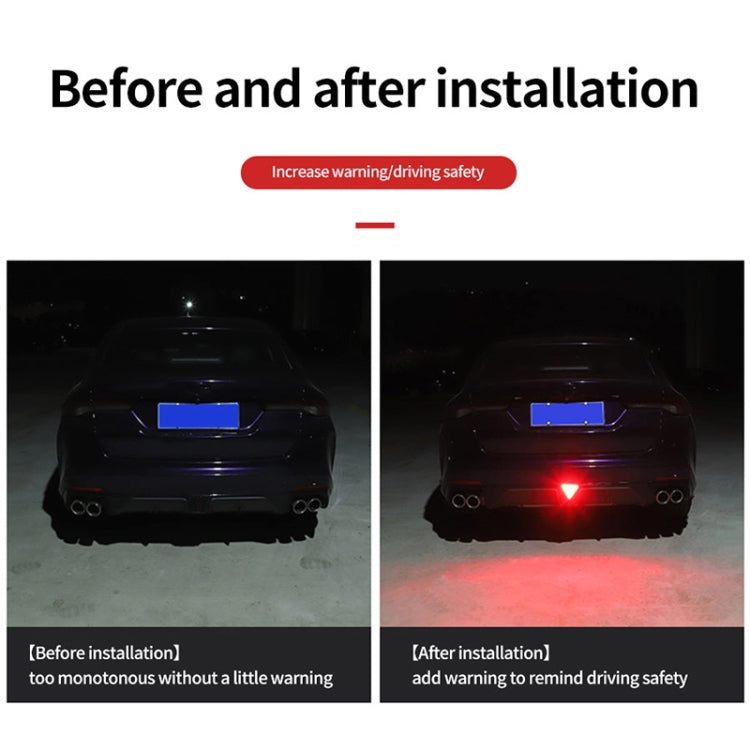 Fanale posteriore LED triangolare stile X per bicicletta