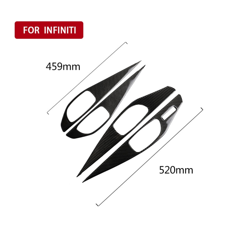 Adesivo decorativo fibra di carbonio per Infiniti Q50