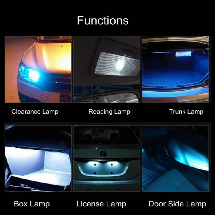 10 Pz Lampadine LED T10 W5W 12V 0,6W SMD-3030 per auto