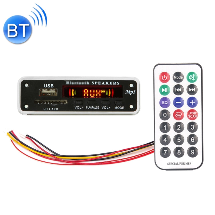 Scheda decodifica audio MP3 auto con Bluetooth e telecomando
