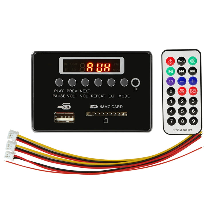 Scheda decodifica MP3 audio auto 5V con Bluetooth e radio FM