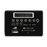 Scheda decodifica MP3 audio auto 5V con Bluetooth e radio FM