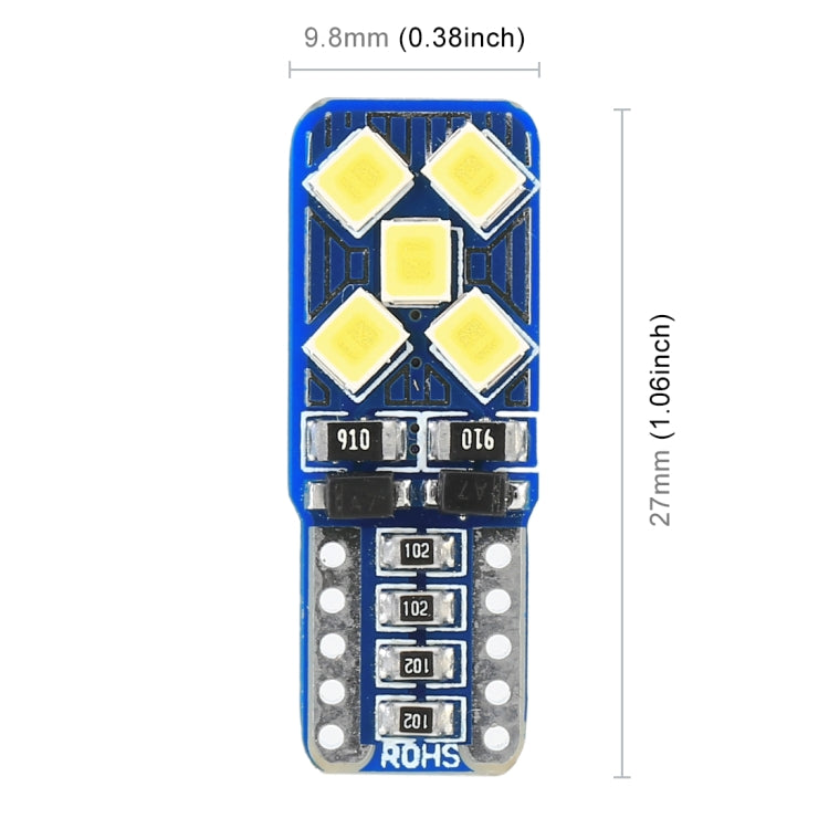 Lampadina LED auto T10 W5W 12V 6000K con decodificatore - immagine 4
