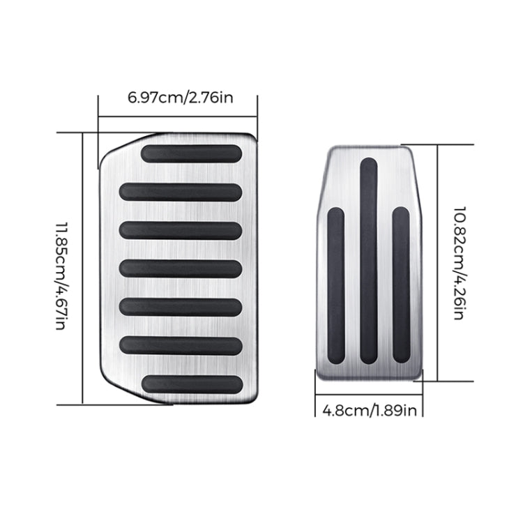 Set coperture pedale freno antiscivolo per Tesla Model S e X