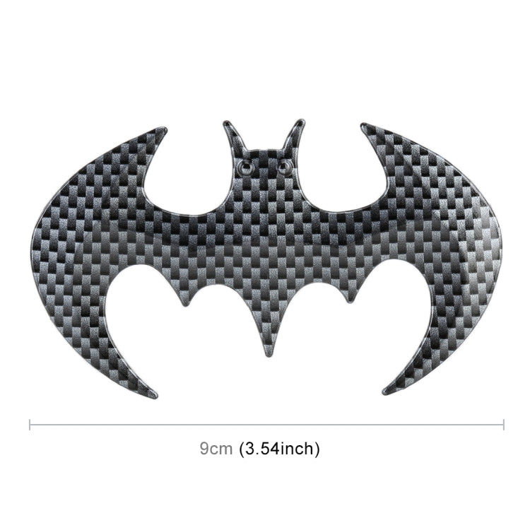 Adesivo metallo auto a forma di pipistrello 12x10 cm