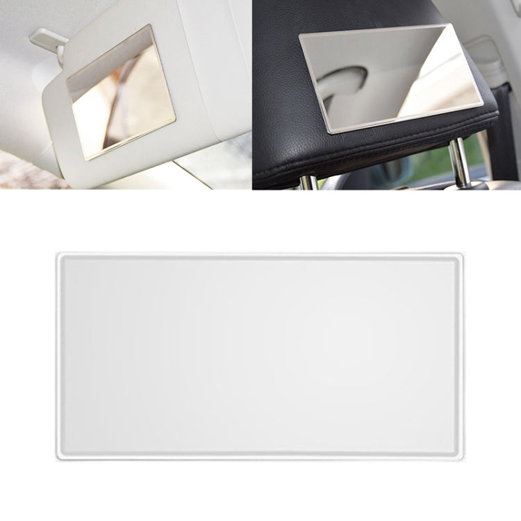 Specchio trucco portatile in acciaio inox 110x65 mm