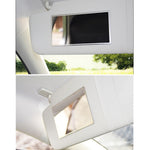 Specchio trucco portatile in acciaio inox 110x65 mm